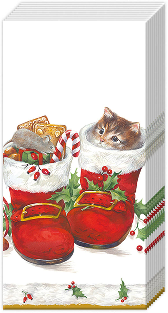 Pocket Tissues -Sweet Christmas Boots