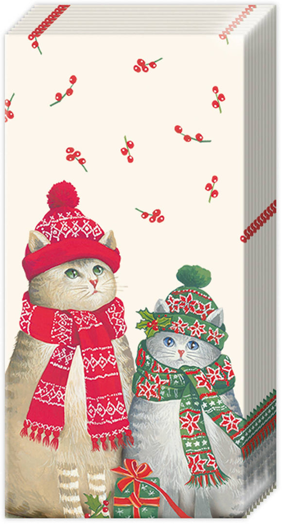 Pocket Tissues-Christmas Cats