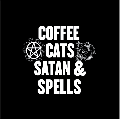 Coffee Cats Satan Square Button