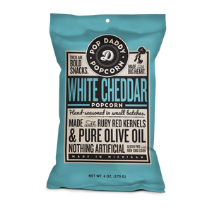 Pop Daddy – Real White Cheddar Flavored Popcorn 6.0oz