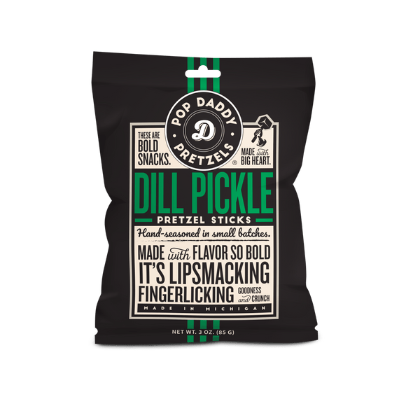 Pop Daddy – Dill Pickle Seasoned Pretzels 3.0oz
