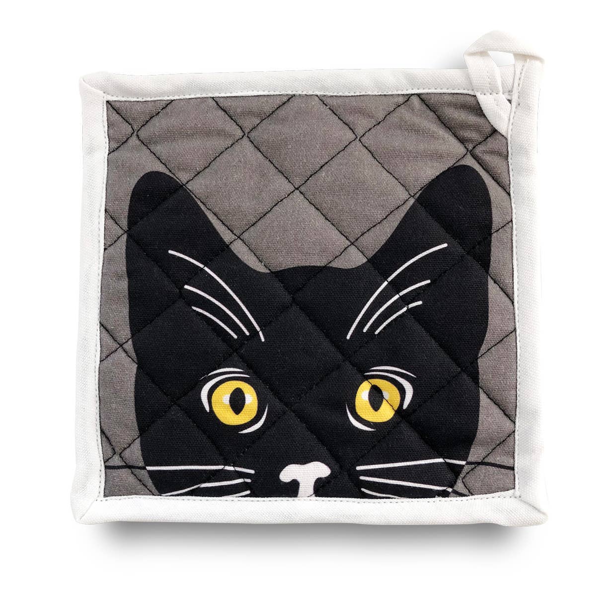 Yellow Eyed Cat Pot Holder