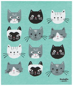 Swedish Sponge Dish Towel Cats Meow