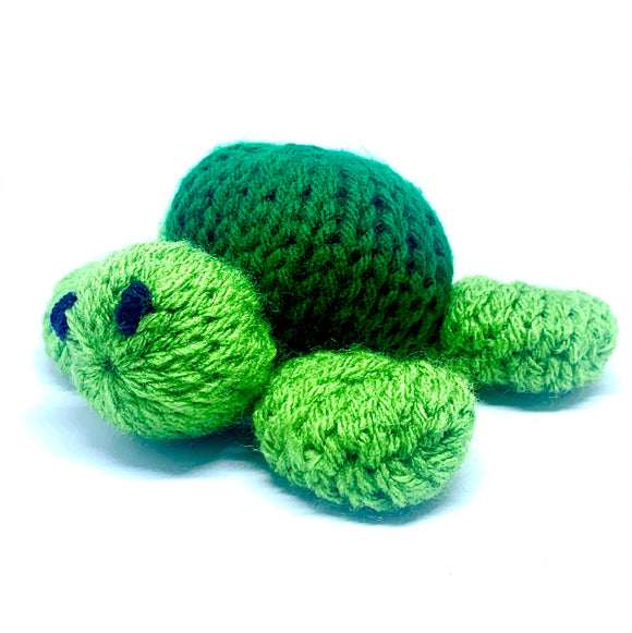 Knitted Sea Turtle Pet Toy