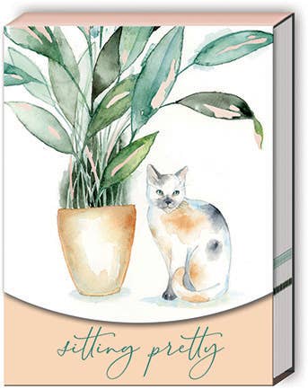 Punch Studio Pocket Notepad -Houseplant Calico