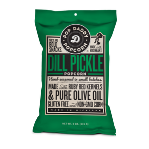 Pop Daddy – Dill Pickle Flavored Popcorn 5.0oz