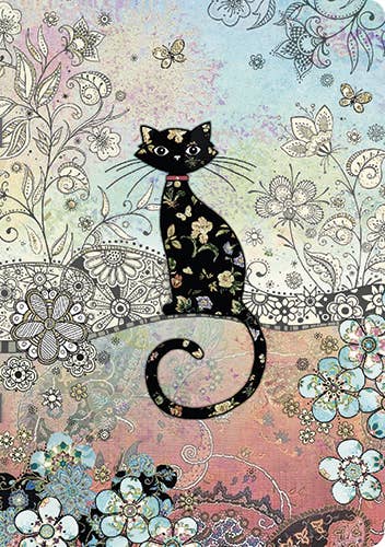 Soft Cover Journal- Floral Kitty