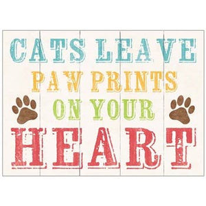 Cat Paw Prints Sympathy - Loss of Pet Card