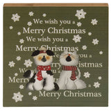 We Wish You A Merry Christmas Block Sign