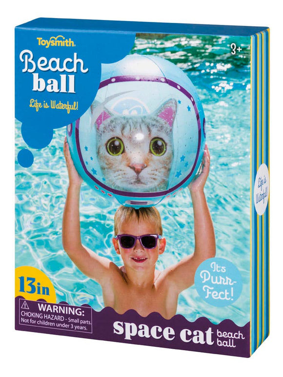 Space Cat Inflatable Beach Ball