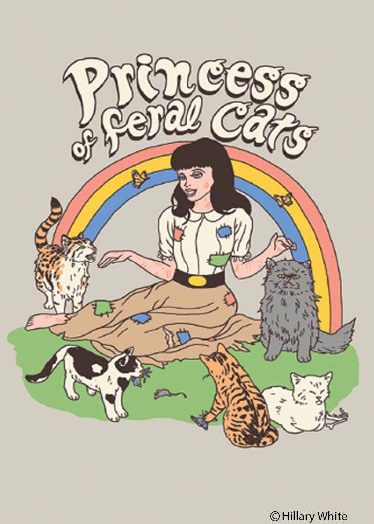 Magnet - Princess of feral cats