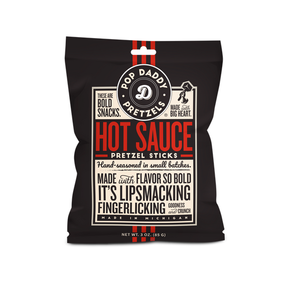 Pop Daddy – Hot Sauce Seasoned Pretzels 3.0oz