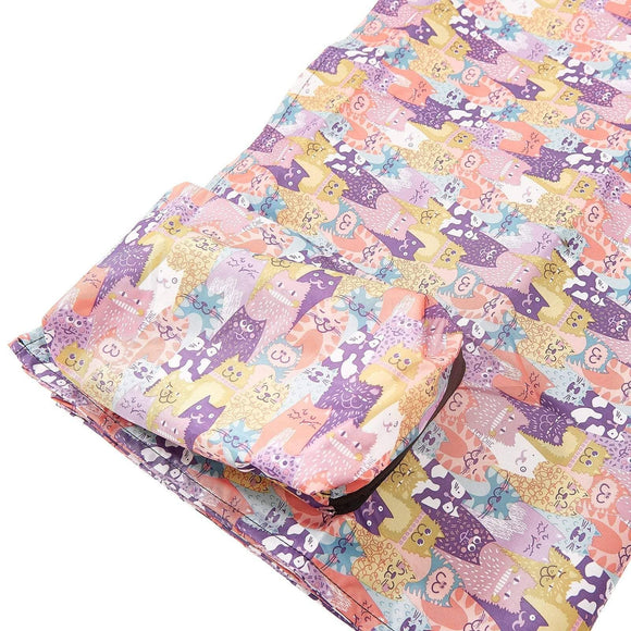 Eco Chic Foldable Picnic Blanket Stacking Cats