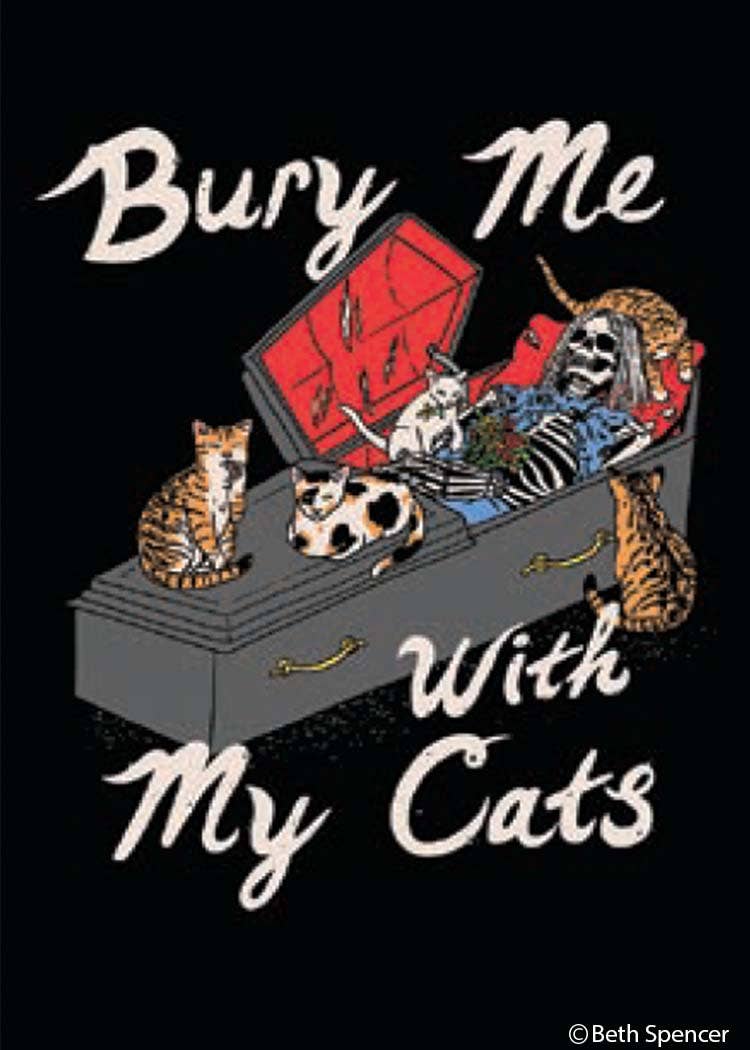 Magnet - Bury my with my cats
