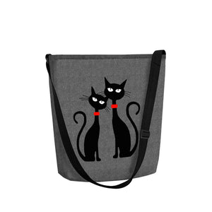 Black Cats Borsa A Tracolla Linea Funky Bertoni