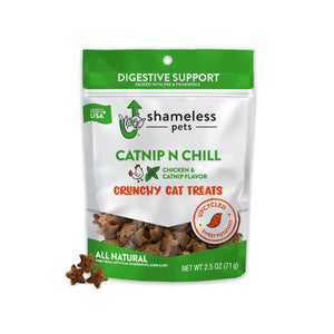 Catnip N Chill Crunchy Cat Treats- Digestive Support