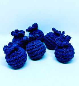 Hand Crocheted Catnip Blueberry