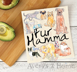 Fur Mamma Sweet Kitchen Eco Friendly Swedish Dishcloth