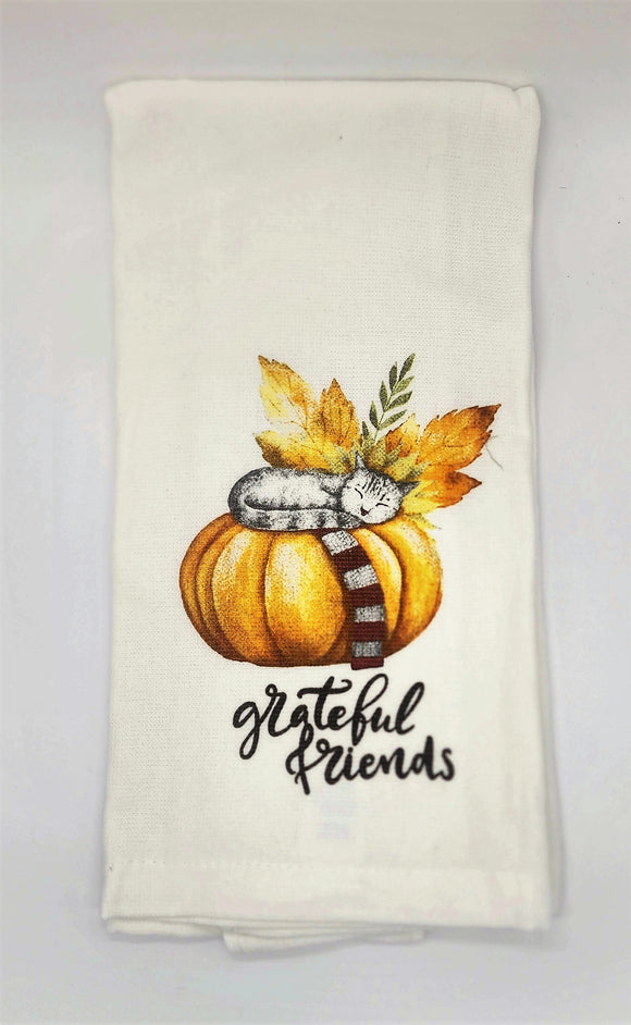 Grateful Friends Dish Towel