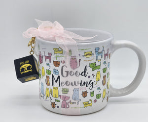 Good Meowing Coffee Mug with Keychain